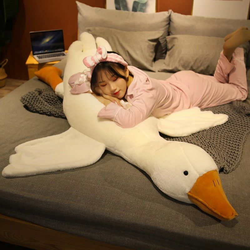 【2026 新作-265】 190cm 白いガチョウ ぬいぐるみ 抱き枕 寝具 クッション インテリア 可愛い 彼女に ふわふわで癒される 柔らか 心地いい