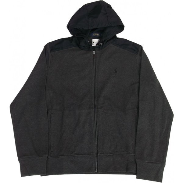 LA直輸入 ラルフ メンズ ワンポイント コットン ジャージー パーカ ジャケット ジップアップ グレー cotton zip up jacket 146 18,326円