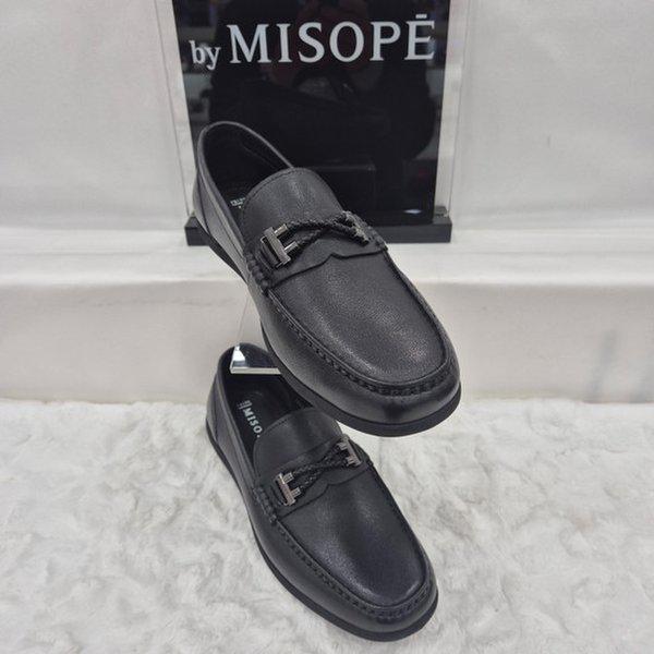 By 男性 クラシック カジュアル ローファー 122HT317SD203 BLACK 1 JJ