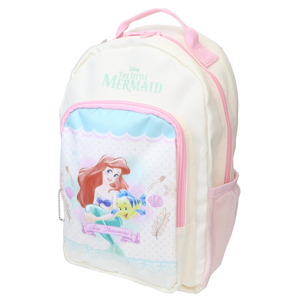 リトルマーメイド キッズリュック デイパック Ｍ アイボリー 新入学 ディズニープリンセス