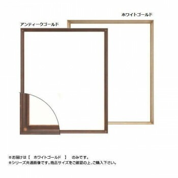 大額 7512 デッサン額 四ツ切 ホワイトゴールド