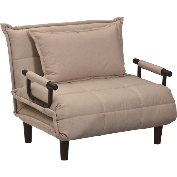 ソファ ソファベッド 折り畳み ファブリック 幅約100cm BE ベージュ 27,959円