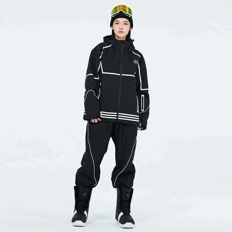 上下セット スノーボードウェア 韓国ファッション スポーツシリーズ スノーボードウェア
