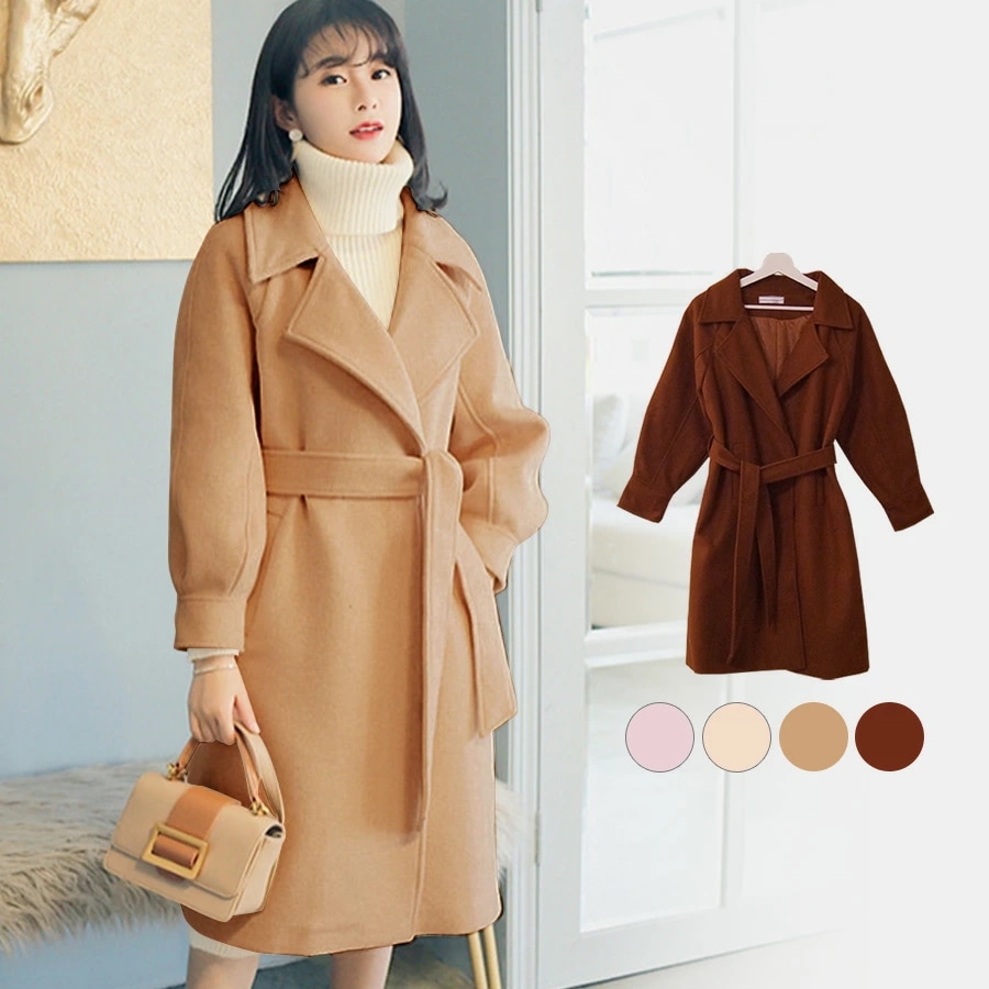 コート レディース 秋 冬 長袖 ロングコート ポケット ボタン リボン ウエストマーク ラグランスリーブ アウター スリット 上品 おしゃれ デート パーティー オフィス OL 通勤 通学 6,707円