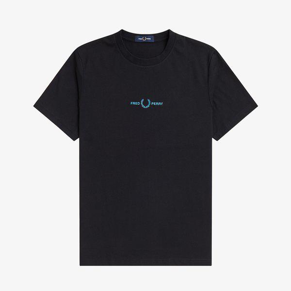 [スポーツ] 刺繍入りTシャツ - ブラック AFPM2414580-198