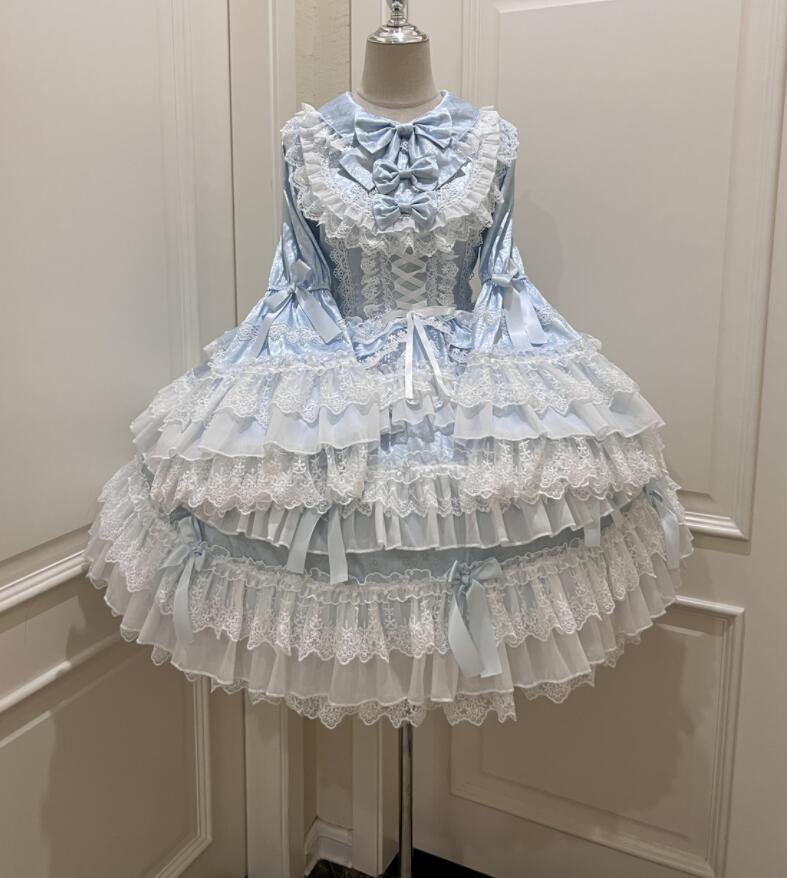 LOLITA ロリータ メイド服 ワンピースJSK OP ゴスロリ コスプレ コスチューム 文化祭 学園祭 衣装 仮装 おすすめ 可愛い 日常写真舞台花嫁洋服ハロウィーン人形 ハロウィン