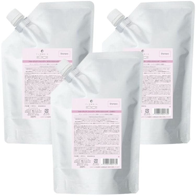 3個セット フローディア シャンプー グランストレッチ 1000ml 詰替え エイジング 細毛 軟毛 ボリューム 毛髪補修 艶髪