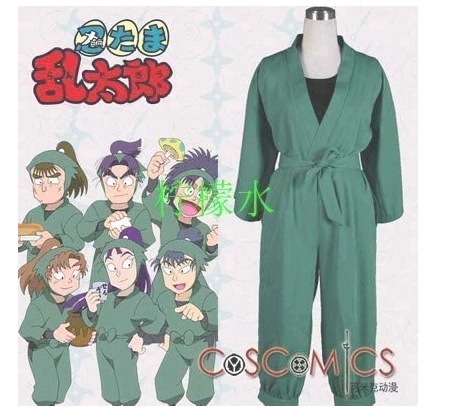 コスプレ衣装 忍たま乱太郎 忍術学園6年生L 潮江文次郎 立花仙蔵 中在家長次 七松小平太 善法寺伊作 食満留三郎 忍者服/コスチューム 変身 仮装 ステージ服 舞台 ハロウィン クリスマス