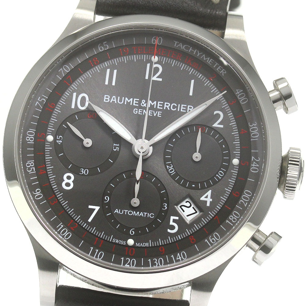 ボーム＆メルシェ Baume & Mercier MOA10003 ケープランド フライバック クロノグラフ 自動巻き メンズ 良品 箱・保証書付き_847935【中古】