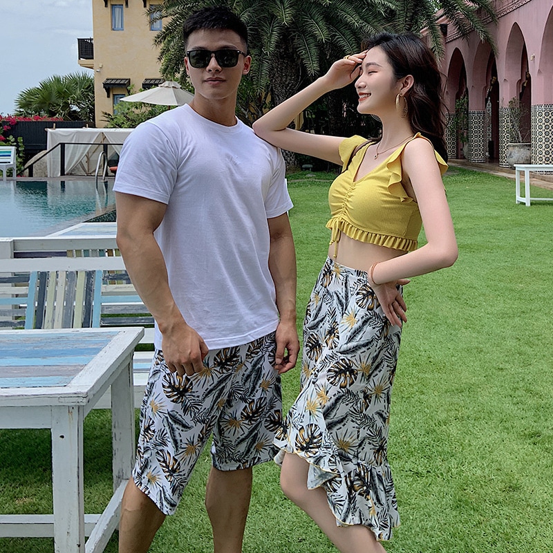 水着 水着 レディースファッション 水着 セット ペアルック カップル 水着 ペア 韓国 人気 4,909円