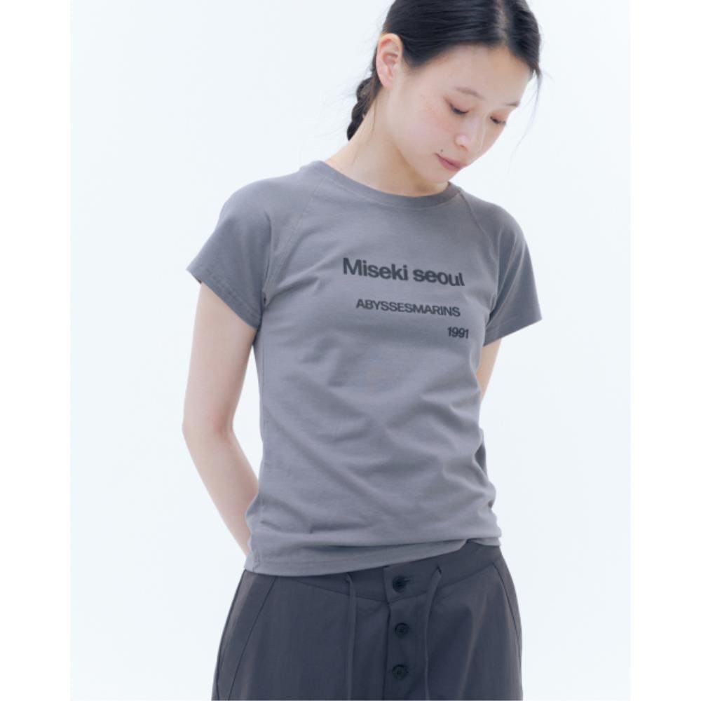 MISEKI SEOUL Abyssesmarins raglan short sleeves GREY MSK