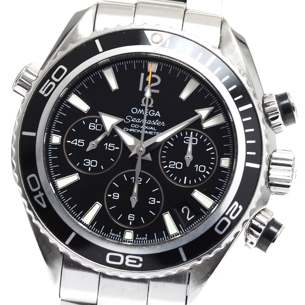 オメガ OMEGA 222.30.38.50.01.001 シーマスター プラネットオーシャン600M クロノグラフ 自動巻き ボーイズ 保証書付き_891486【中古】