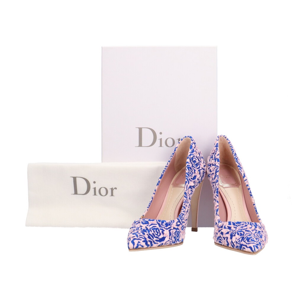 ディオール パンプス ファブリック Dior 中古 美品