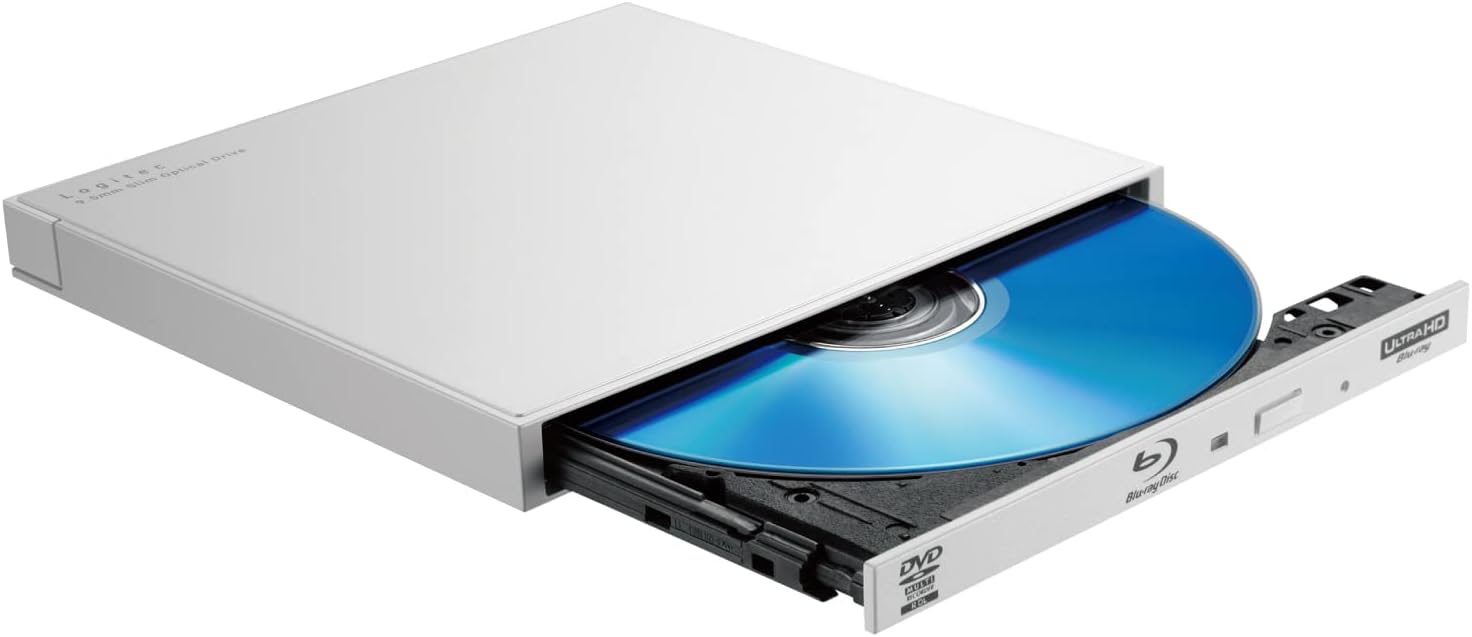 ブルーレイドライブ 外付け Blu-ray USB3.2 (Gen1) 編集 書き込みソフト付 UHDBD対応 M-DISC対応 Type-C Type-Aケーブル付属 ホワイト L
