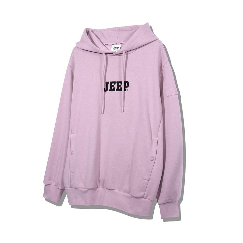 【限定販売】JO3THU006 男女共用 ピンク ロゴ シグネチャーフード付きTシャツ_SC