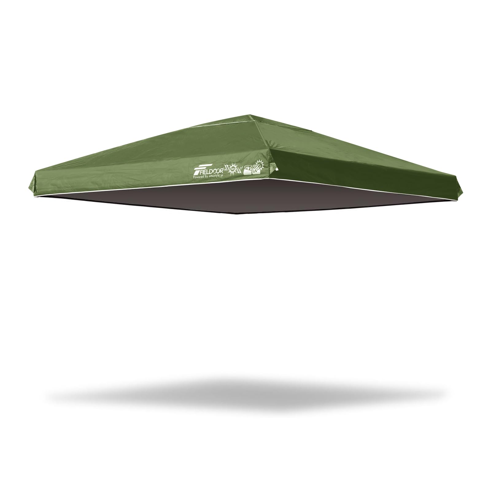 FIELDOOR トップカバー 天幕 2.5×2.5m タープテント専用 UVカット 高耐水 トップカバーのみ