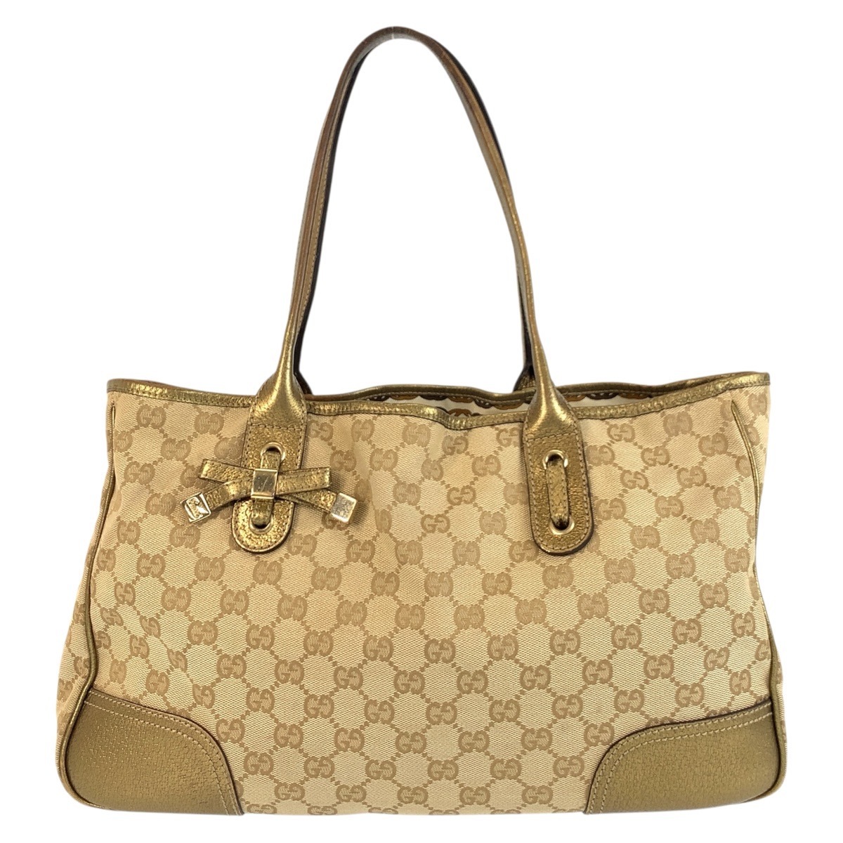 プリンシー ベージュ ゴールド GGキャンバス/レザー 163805 トートバッグ ショルダーバッグ レディース 504209 22,644円