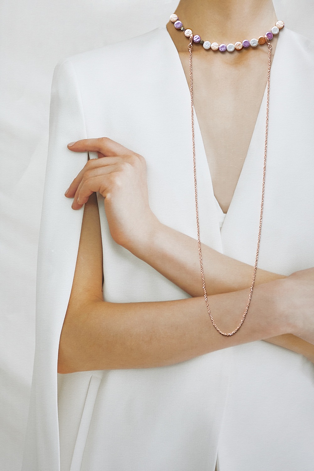 [HAZINA] Two-way Shell Pearl Necklace