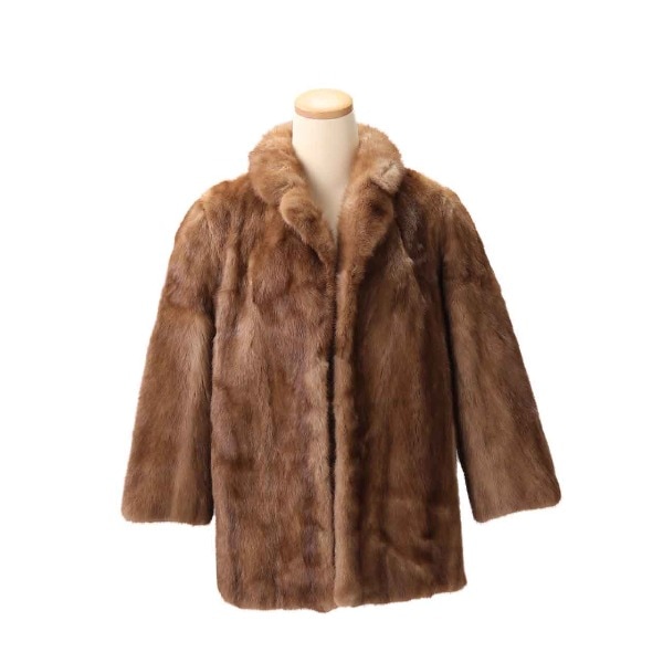 毛皮コート ミンク 11号 ブラウン