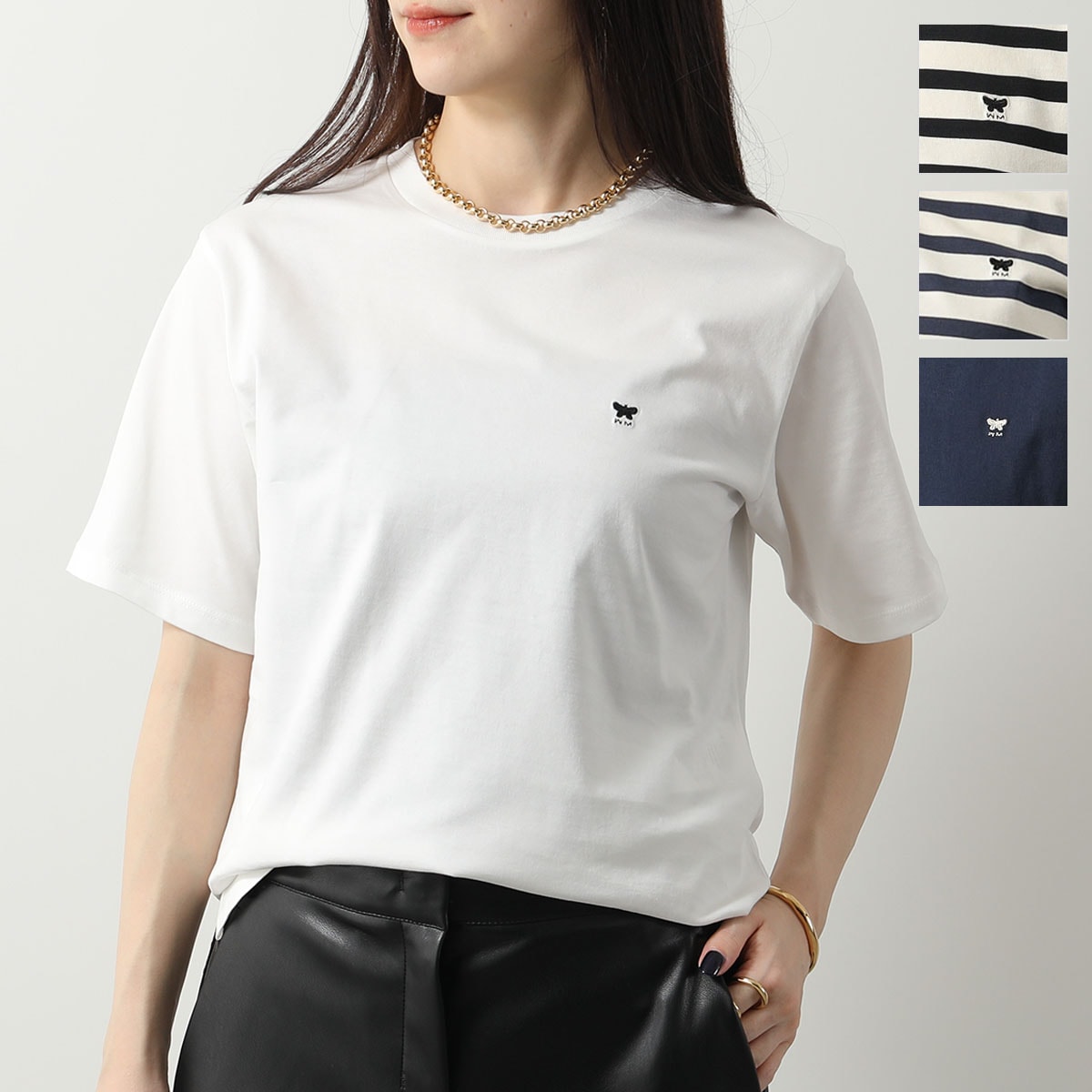 WEEKEND MAX MARA ウィークエンド マックスマーラ 半袖 Tシャツ DEODARA ディオダール レディース ボーダー コットン クルーネック カラー4色 10,355円