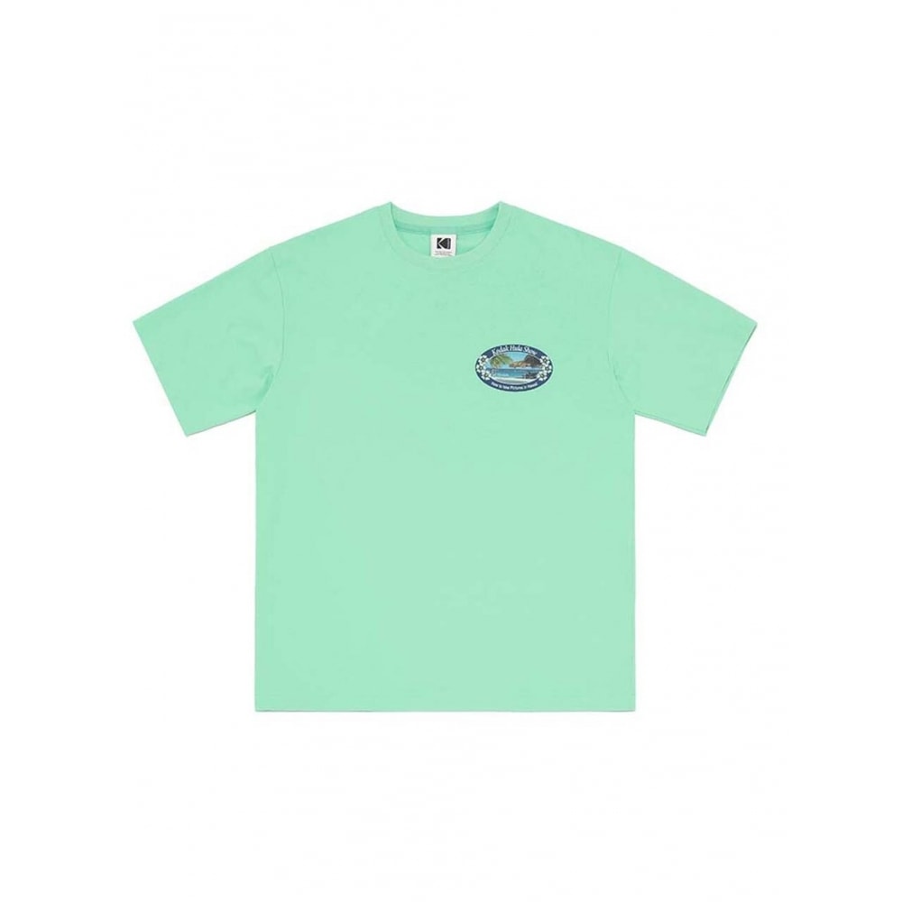 KODAK Apparelホットサマーフラグラフィック半袖TシャツGREEN