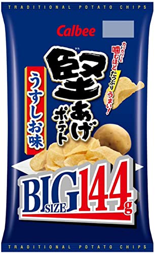 カルビー 堅あげポテトBIGうすしお味 144g12袋 大容量 たっぷり パーティー おやつ おつまみ