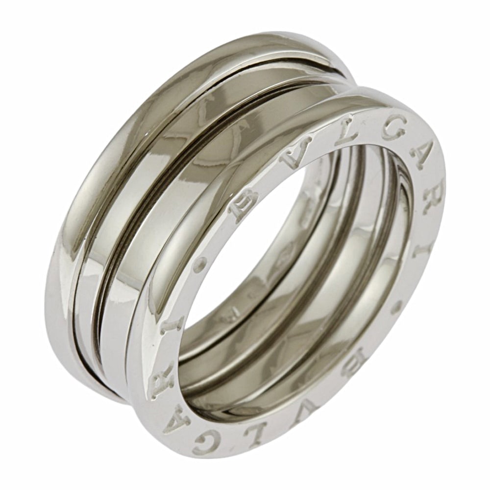 ブルガリ B-zero.1 ビーゼロワン 3バンド リング 指輪 15.5号 18金 K18ホワイトゴールド BVLGARI 中古 美品