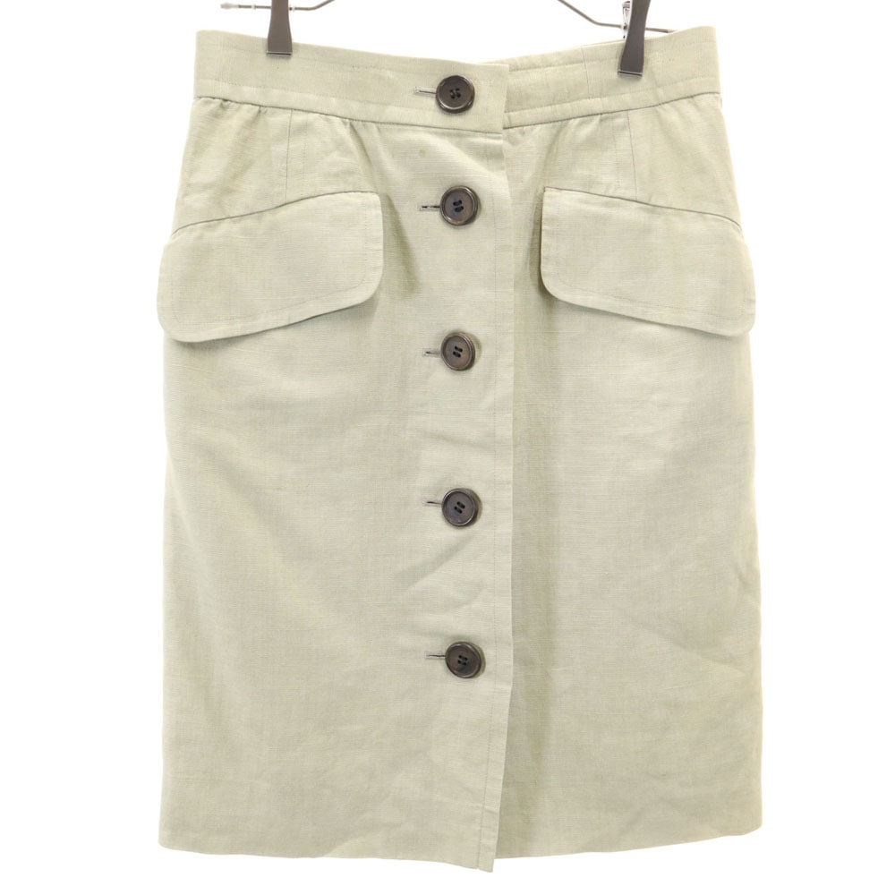 90s オールド ミディ丈 タイトスカート M グレージュ レディース