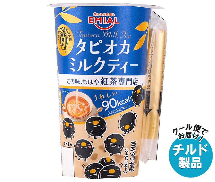 チルド 安曇野食品工房 TAPIOCA TIME(タピオカタイム) タピオカミルクティー 200g＊12本入＊(2ケース)