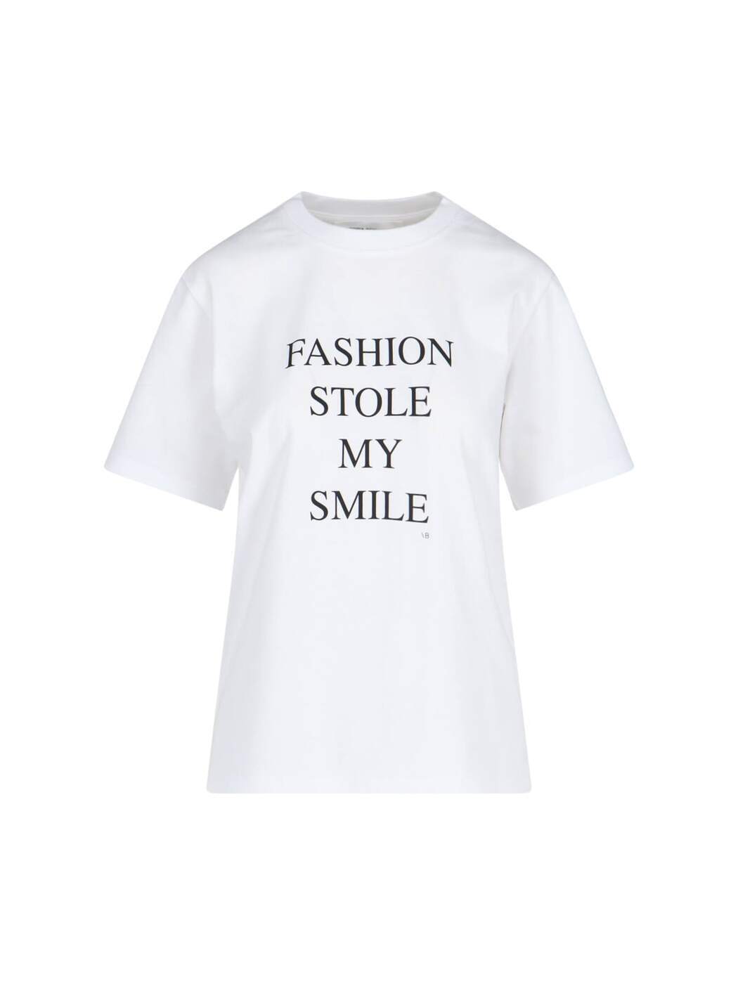 1322JTS004130AWHITE FASHION STOLE MY SMILE ホワイト 春夏2025 Tシャツ レディース ia