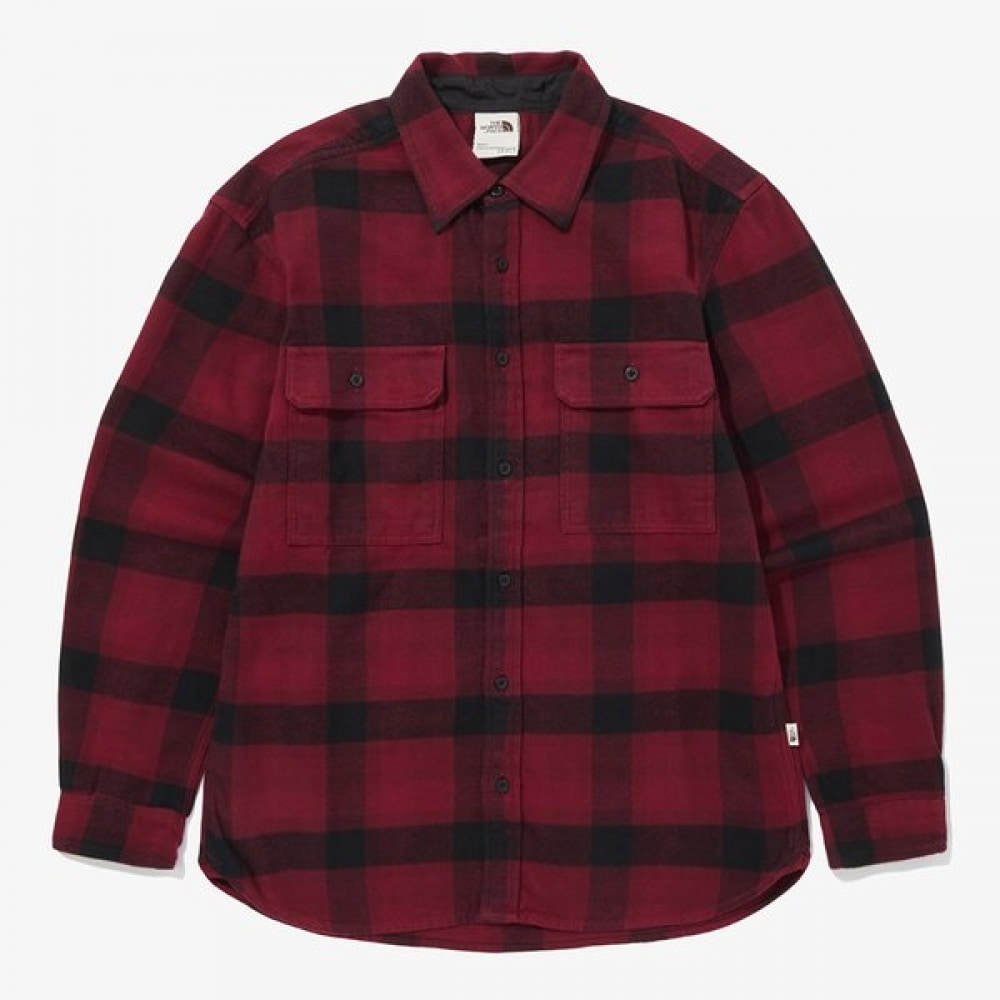 [ノースフェイス公式] NH8LQ70C メンズアロヨフランネルシャツ_レッド