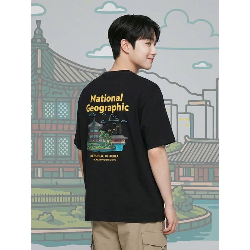 ナショナルジオグラフィック NATIONALGEOGRAPHIC N262UTS921 [ROK] 光化門グラフィック半袖Tシャツ BLACK N262UTS921099 420243