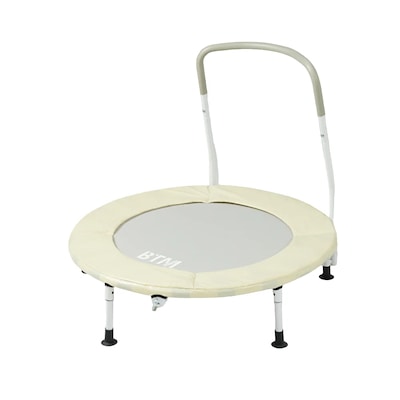 【国内即日発送】補助手すり付き トランポリン ダイエット器具 健康器具 折りたたみ おもちゃ エクササイズ フィットネス 室内運動 あそび 家庭用 子供用 大人用 有酸素運動 ブラック