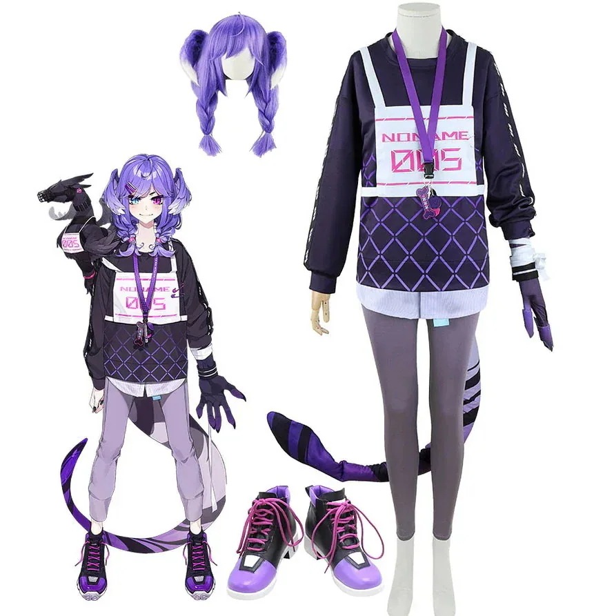 バーチャル YouTuber VTuber にじさんじ Selen Tatsuki セレン 龍月 新衣装 コスプレ衣装 ウィッグ 靴 ハロウィン 仮装 変装