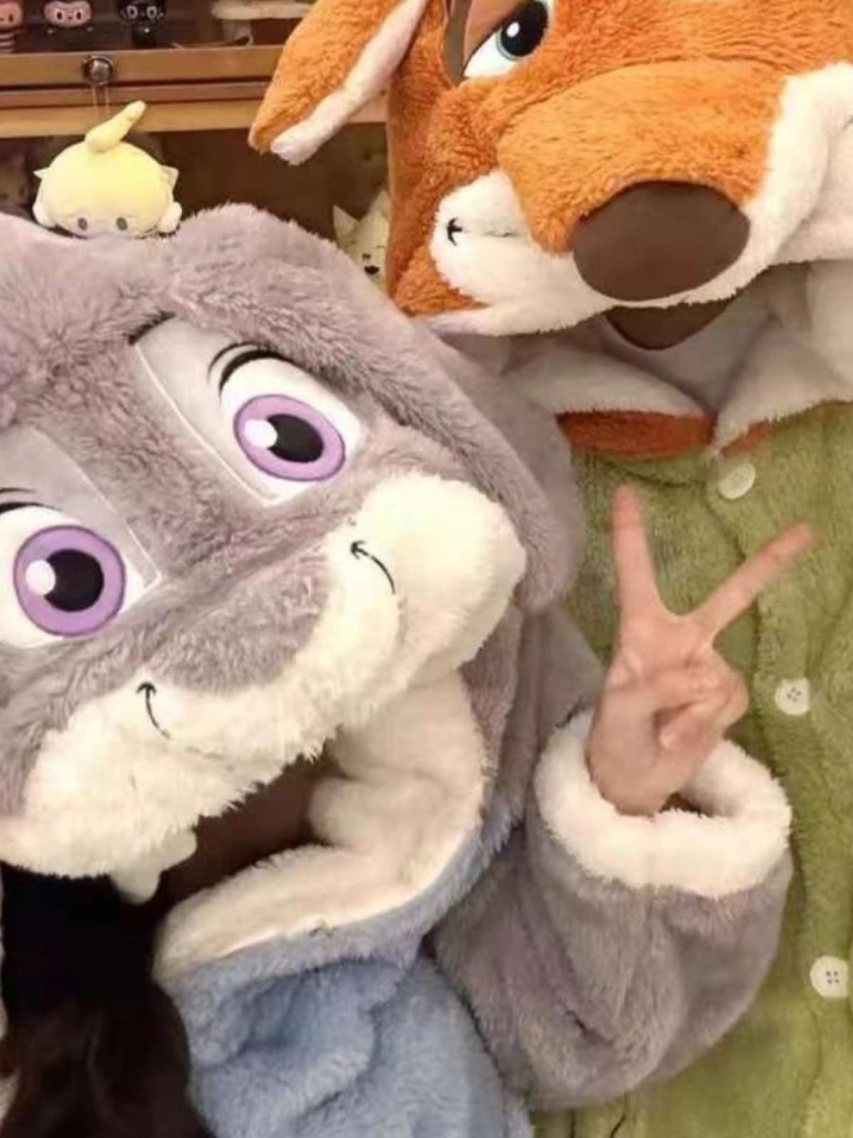 ズートピア ジュディ＆ニック カップルパジャマ 女性用 秋冬 ディズニー 珊瑚绒 寝袍 キャラクター ホームウェア