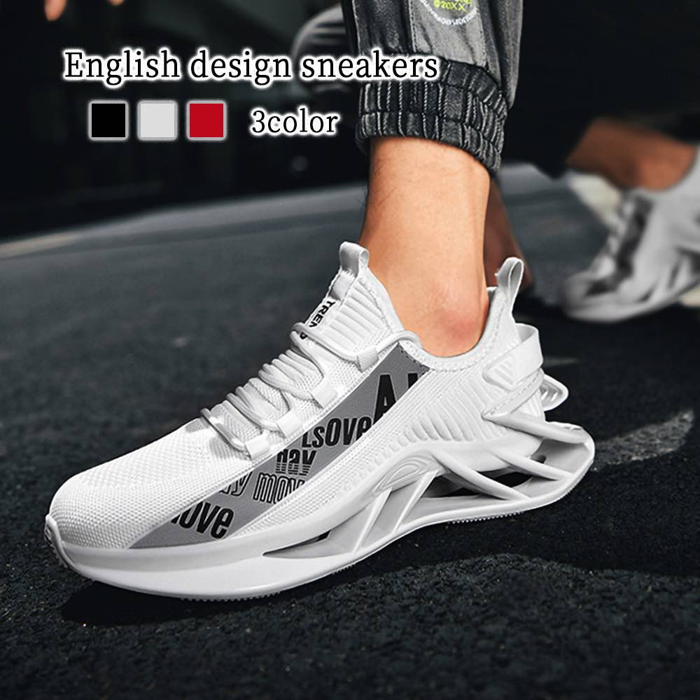 スニーカー メンズ 英字デザインスニーカー 4E ハイカット マジック 身長UP おしゃれ 春 防水 ブランド ローカット 疲れない 結ばない 冬 ホワイト 幅広 夏 シークレットシューズ ランニング 5,620円