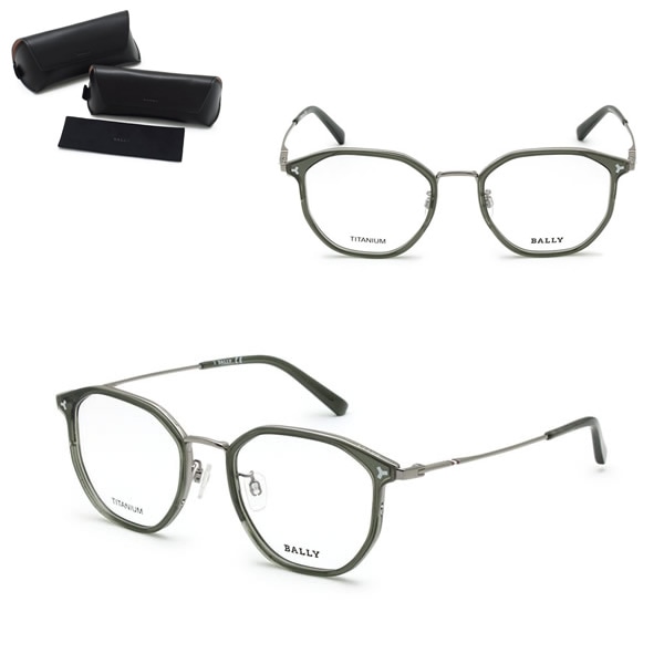 BY5065-H/V 020 52 フレーム メガネ 眼鏡 フレームのみ クリアグレー シルバー ノーズパッド メンズ