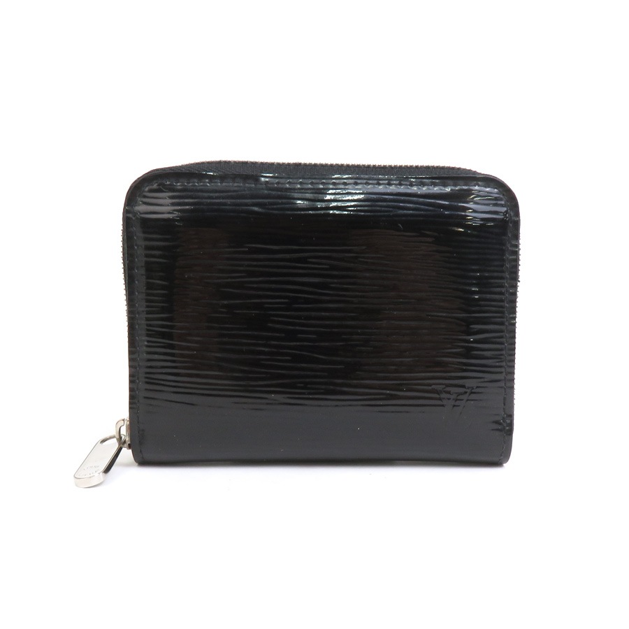 ルイ ヴィトン LOUIS VUITTON コインケース エピ エレトリック ジッピーコインパース パテントレザー ブラック シルバー メンズ e58391f
