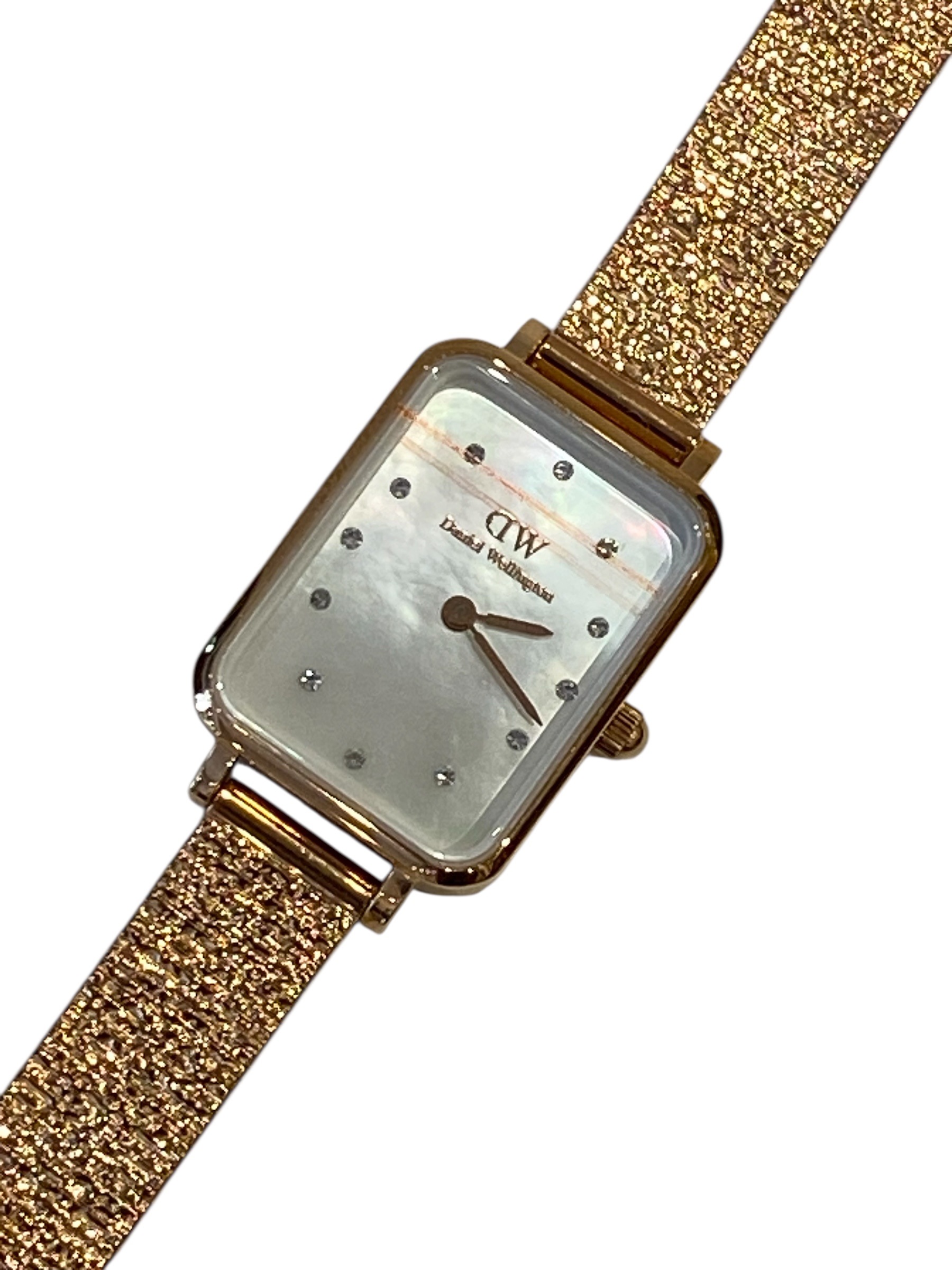 腕時計 レディース QUADRO 26 DW00100578 クアドロ ホワイト ローズゴールド 店頭展示品