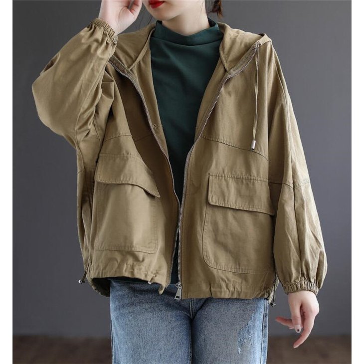 マウンテンパーカー レディース ジャンパー フード 秋物 ジャケット 春コート カジュアル アウター