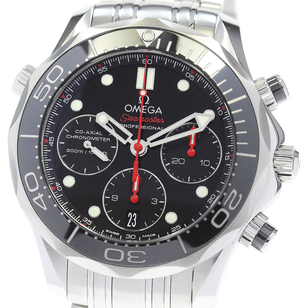 オメガ OMEGA 212.30.42.50.01.001 シーマスター300 コーアクシャル クロノメーター 自動巻き メンズ 極美品 箱・保証書付き_860935【中古】