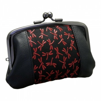印伝 トンボ柄ガマ口財布 KP017-04 5260-485