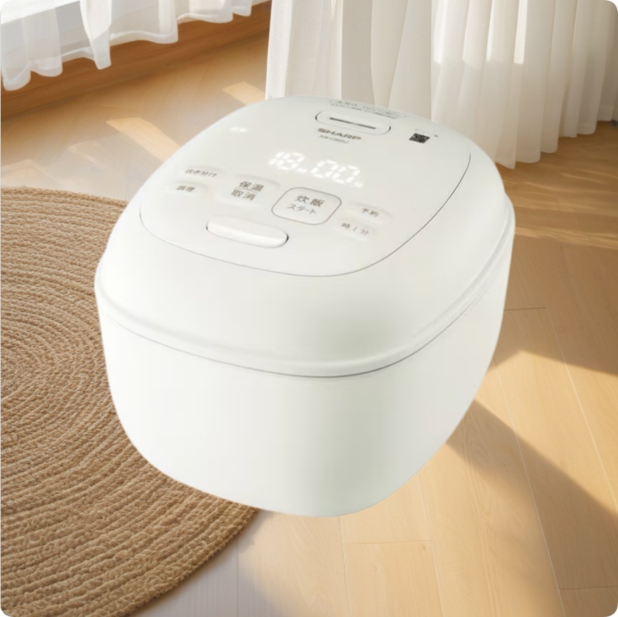 マイコン炊飯器 3合炊き ホワイト KS-CS05J-W
