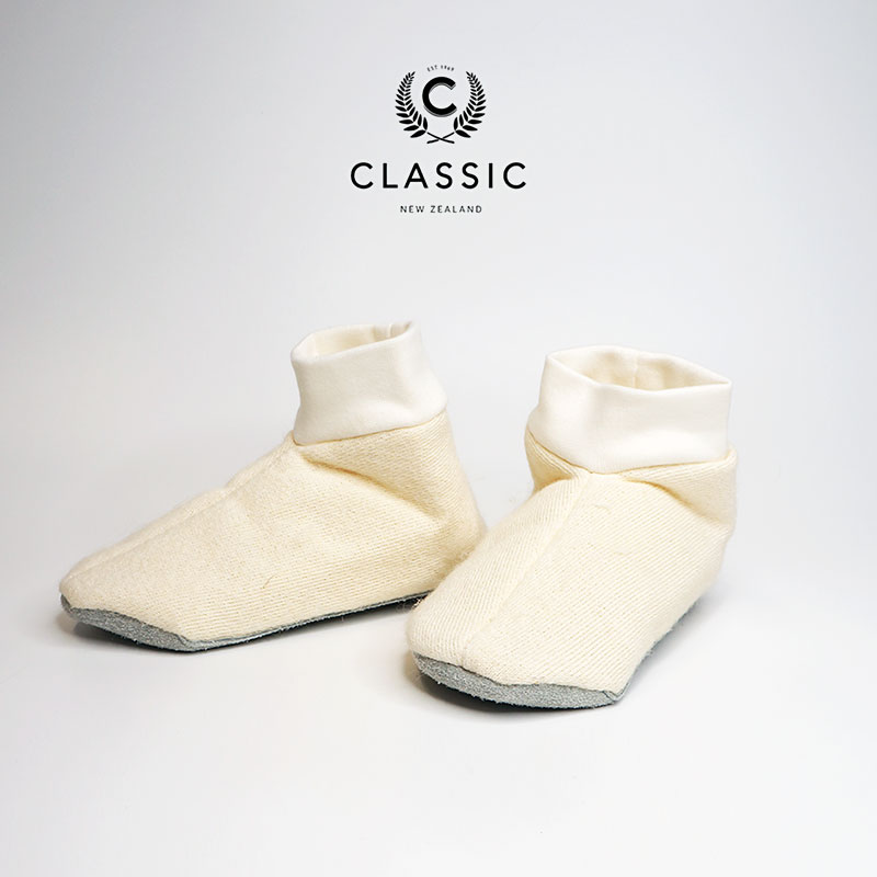 キッズ ルームシューズ 天然素材 ニュージーランド ムートン ウール シープスキン コットン 優しい かわいい おしゃれ ホワイト ギフト