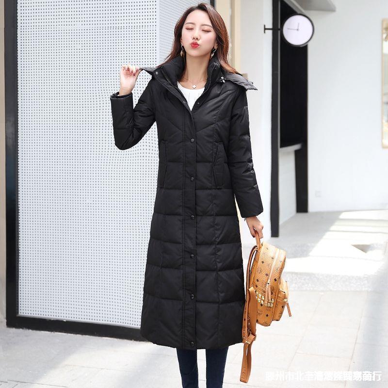 Hot!!!ダウンコート レディース コート ジャケット ライトダウン 超ロング フード付き 膝丈 細身 アウター 軽量 おしゃれ シンプル 無地 暖かい 防寒着