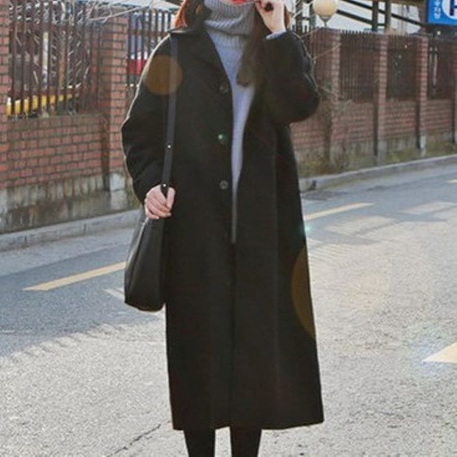 コートレディースロング丈冬チェスターダッフルコート8071ダウンジャケットコート