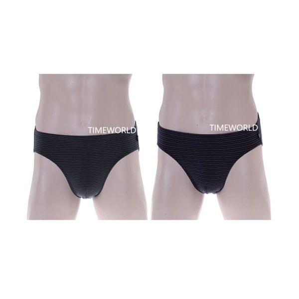 2種択1] 先染め綿モーダルストライプブリーフWMP2405P/2C[34671150]