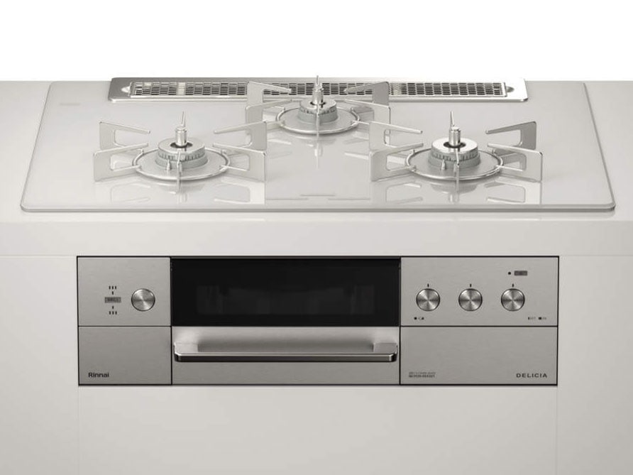 ビルトインコンロ DELICIA デリシア 3口 3V乾電池タイプ シンプルタイプ プロパンガス 75cm LPG アローズホワイト RHS71W30E14RCASTW-LPG 97,547円