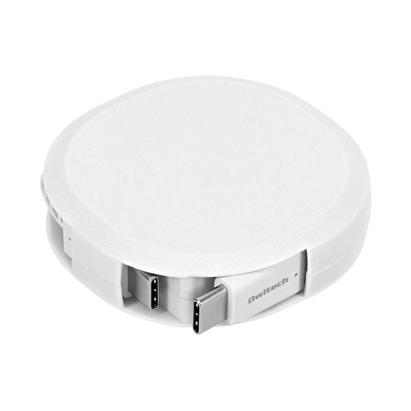 （まとめ） オウルテック Cto Cケーブル 片引き巻取り式 PD60W ホワイト 90cm OWL-CBKRPCC90-WH 1個 [x3セット]