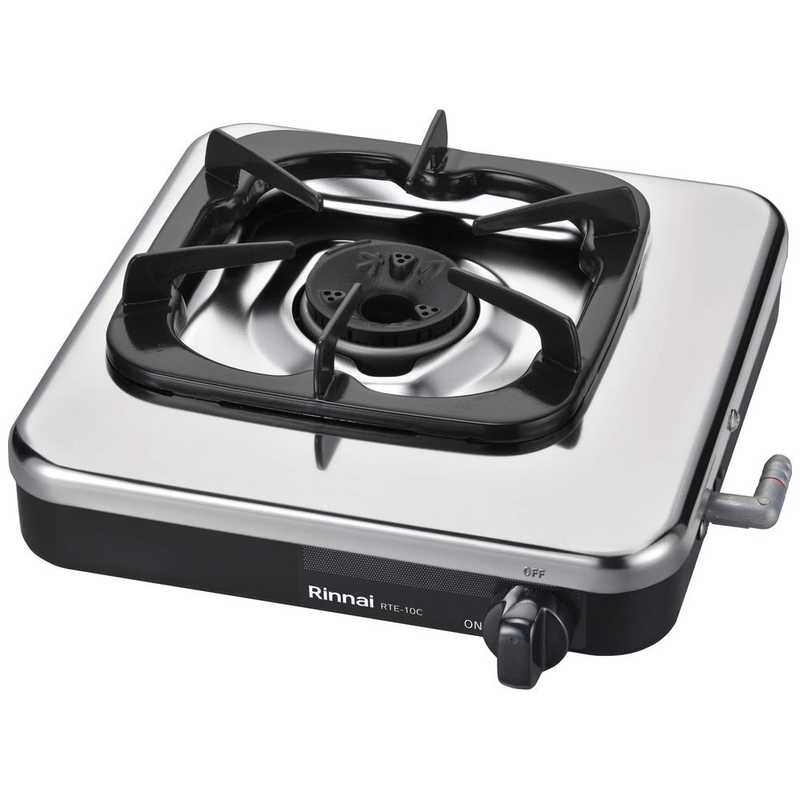 リンナイ　Rinnai　ガス1口コンロ ステンレス天板 ブラック [都市ガス12・13A]　RTE-10C 5,403円